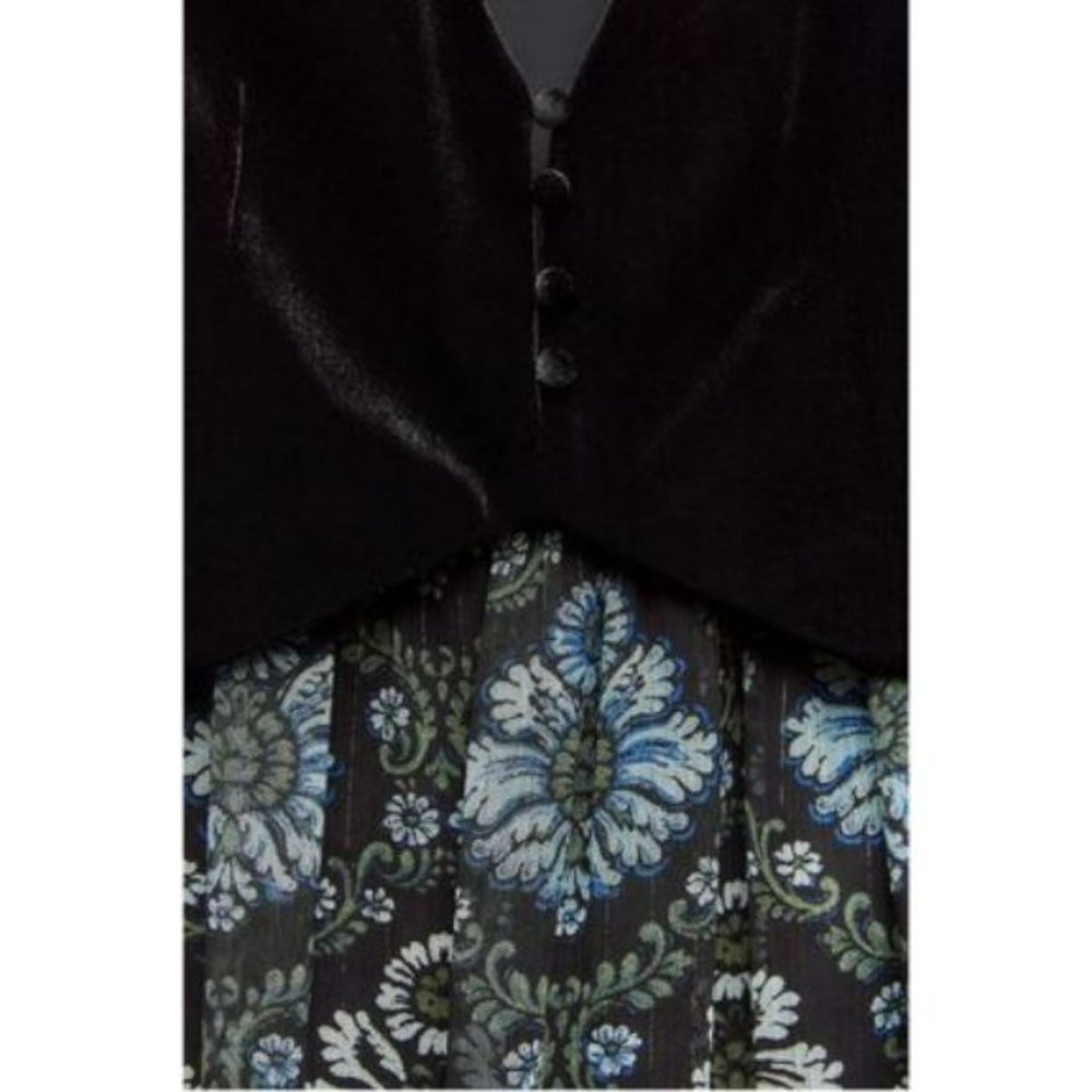 ZARA PRINTED DRESS WITH VEST - Picture 7 of 8